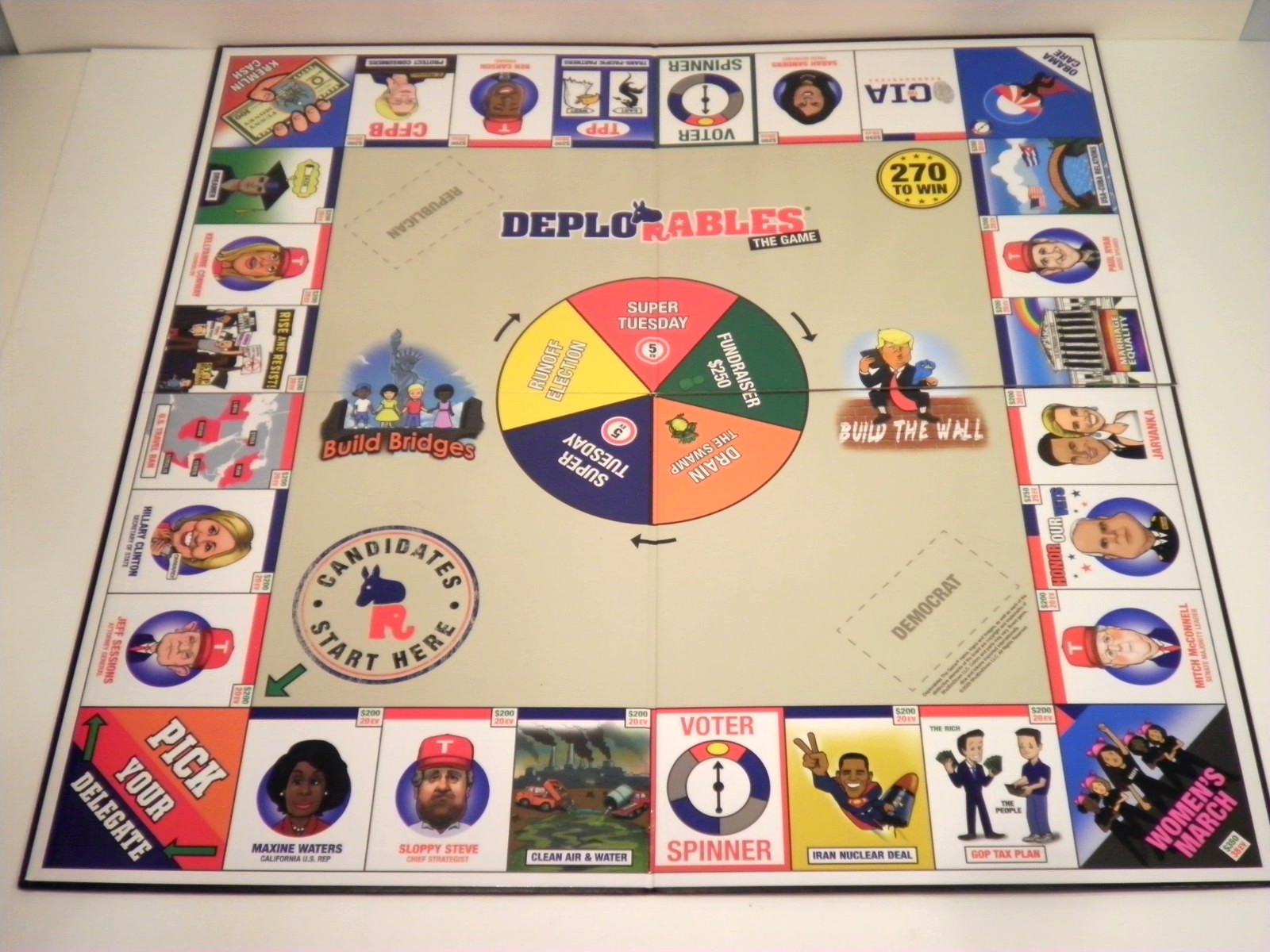 2019 Deplorables Political Board Game Collectible Complete Educational President