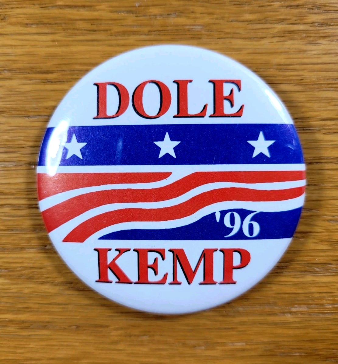 Bob Dole Jack Kemp Republican Pinback Vintage 1996 Election Campaign Pin Button