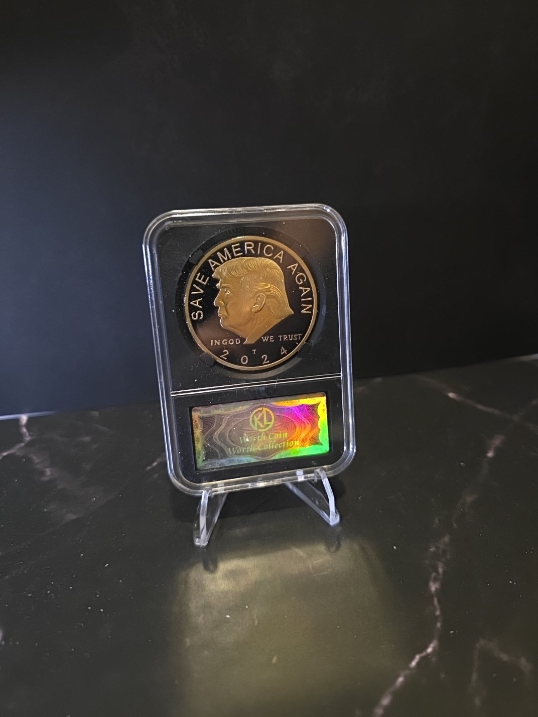 2024 Donald Trump “SAVE AMERICA AGAIN” Slabbed Coin.