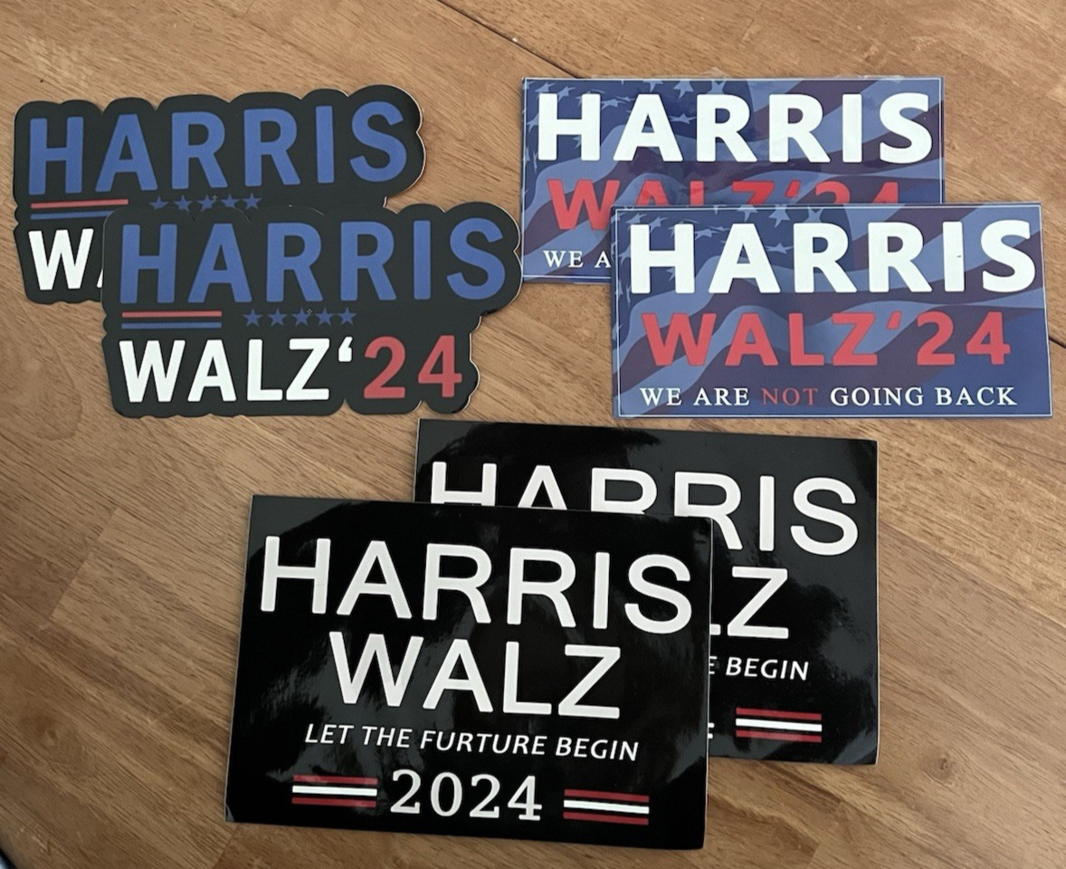 NEW Harris Walz 2024 Stickers – Lot of 6