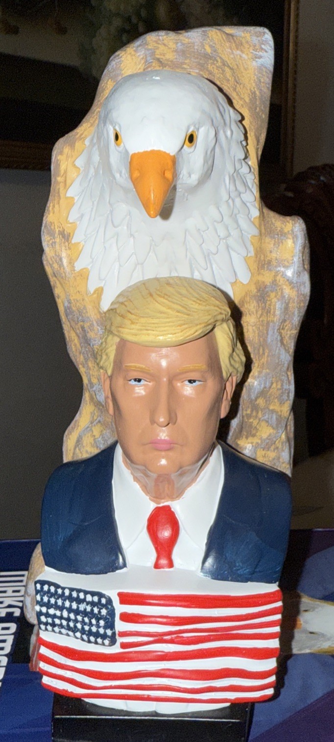 Trump Bust | 7 Inches Tall | Hand Painted Resin Donald Trump Bust | Trump 2024