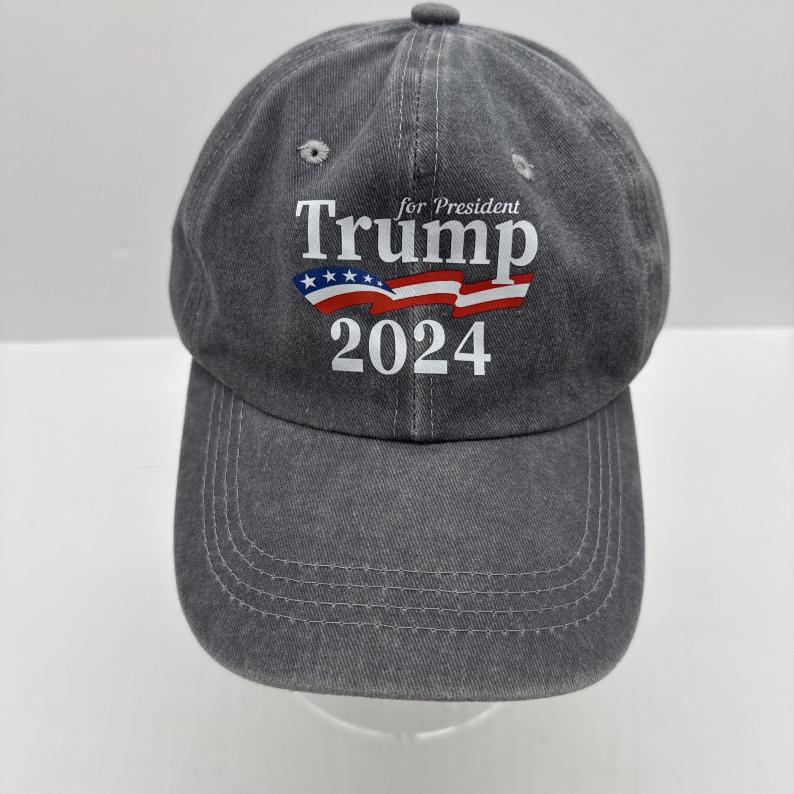 Adjustable Gray Trump Hat 2024 President 2024