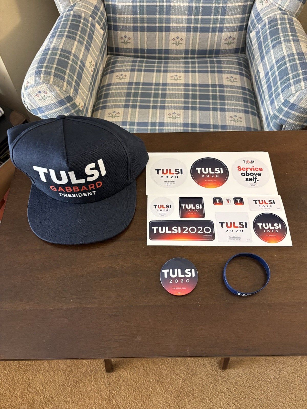 Tulsi Gabbard 2020 Stickers, Pin , Wristband And Hat