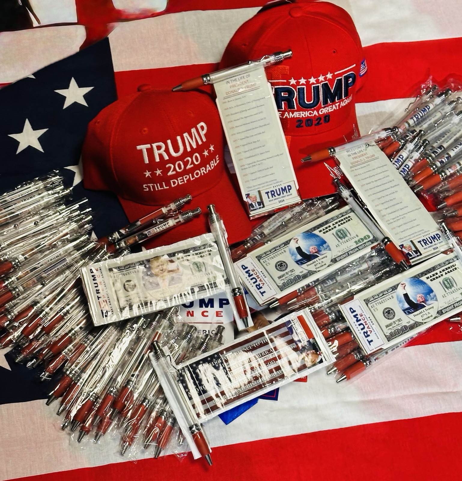 President Donald J Trump 45th & 47th President United States Banner Pens (set)