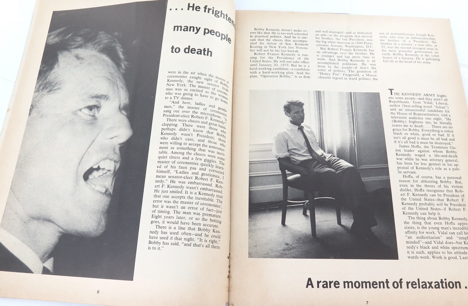 Scarce 1965 “Bobby Kennedy, Next President of the United States” Magazine