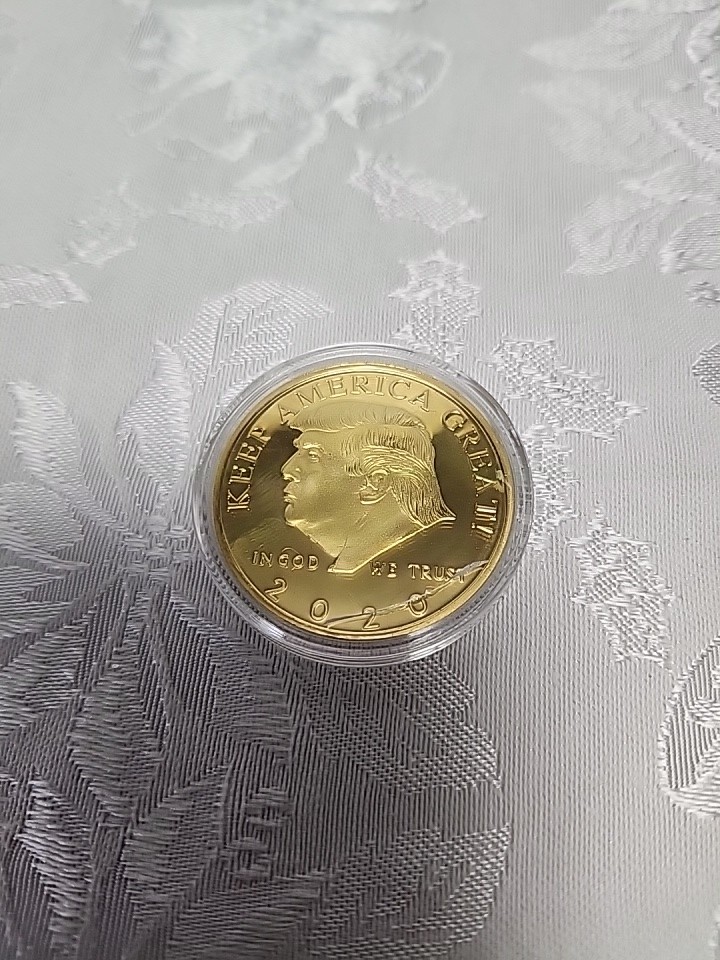 Donald J Trump Keep America Great Commander In Chief 24k Gold Plated Coin 2020