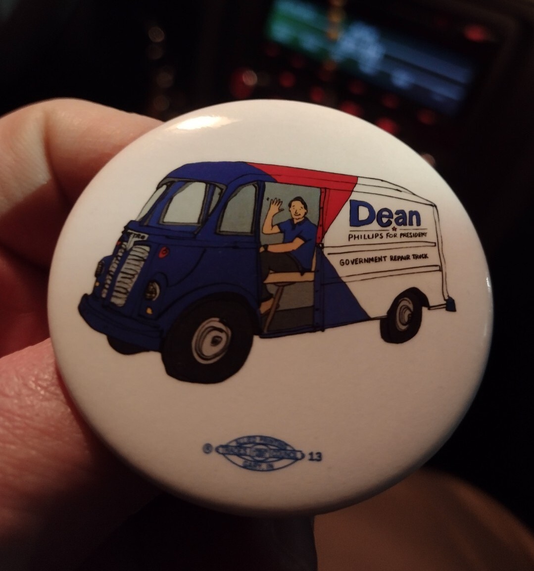 Dean Phillips 2024 Presidential Candidate Official Campaign Button