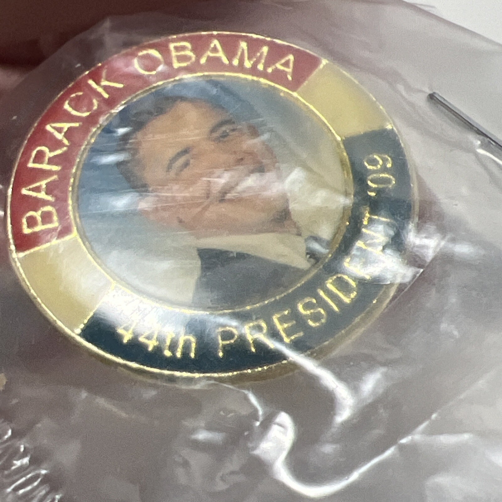 Barack Obama Presidential Campaign Pin 44th President 2009 New Sealed