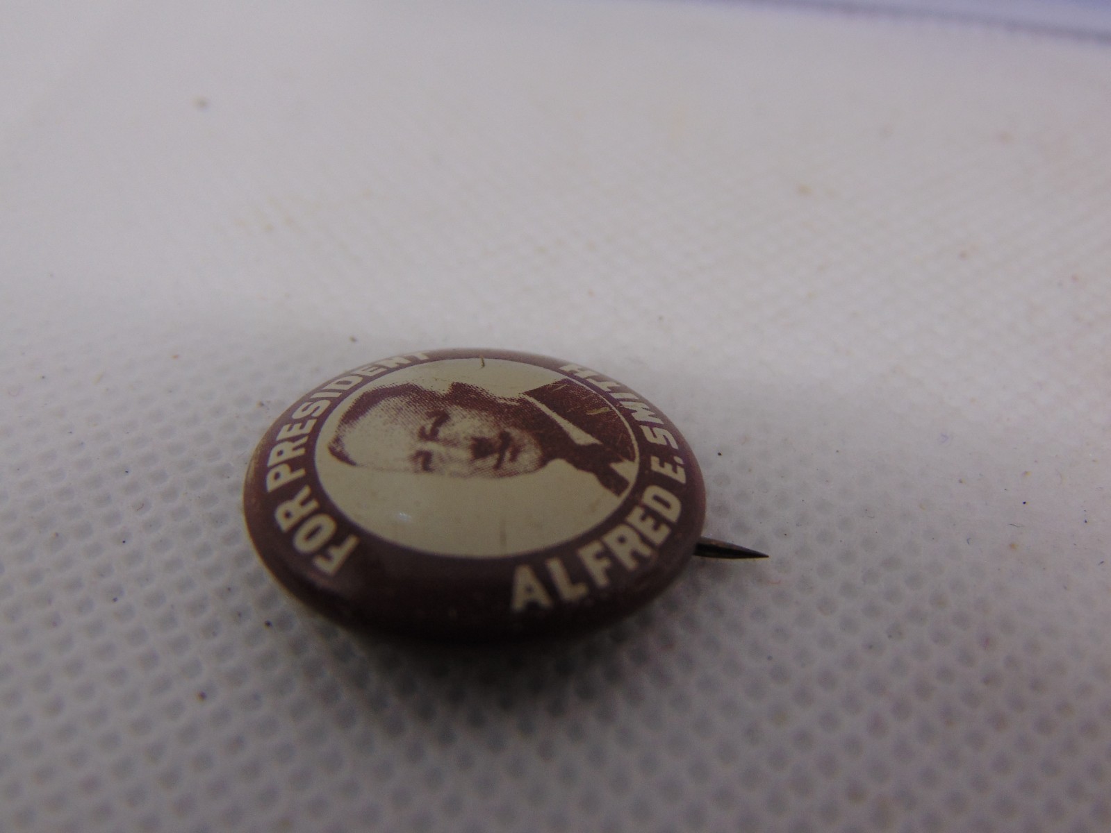 1928 ALFRED E. SMITH Al President campaign pin pinback button hoover election