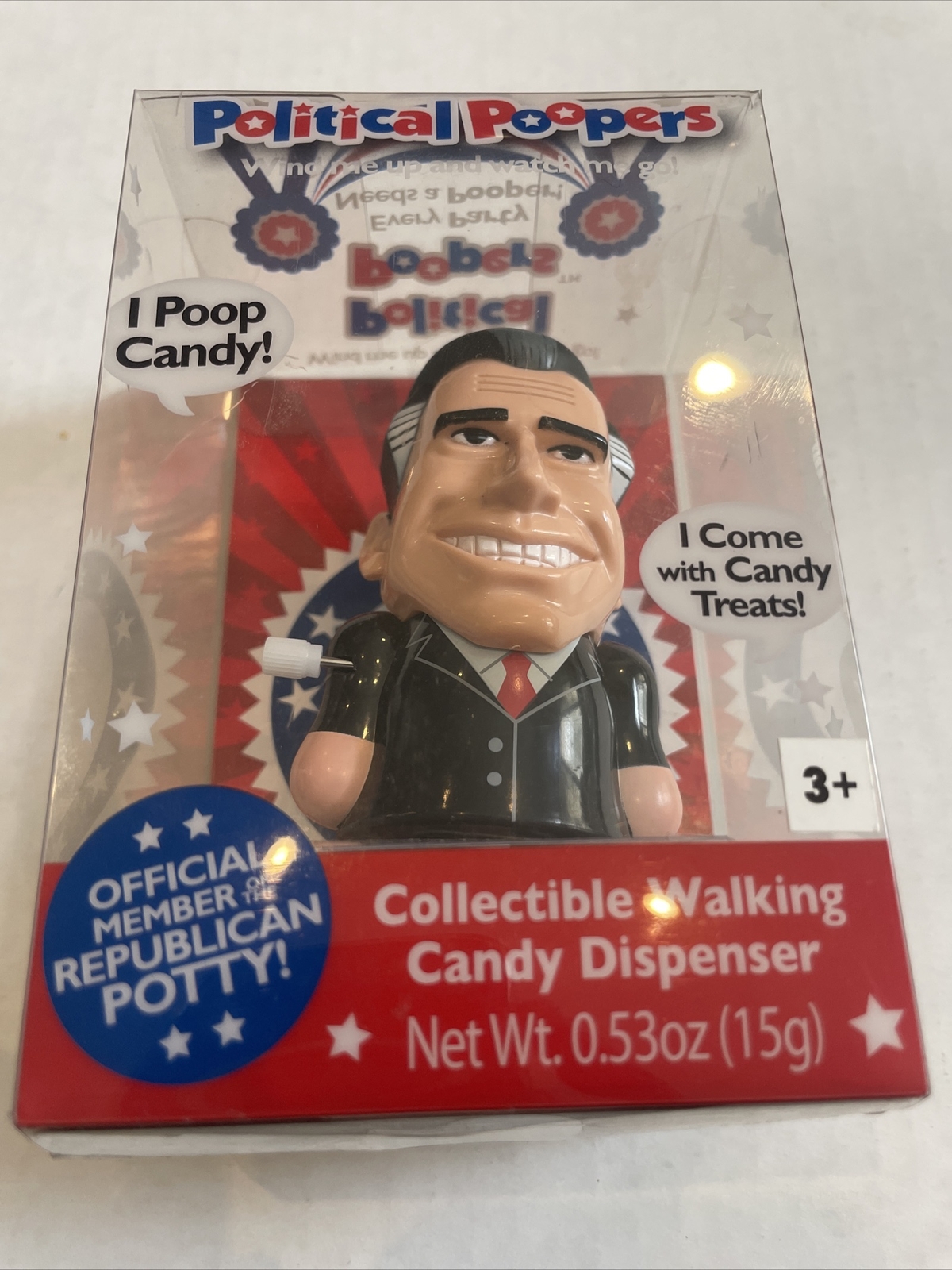Mitt Romney Political Pooper Candy Dispenser Walking Official Republican Potty