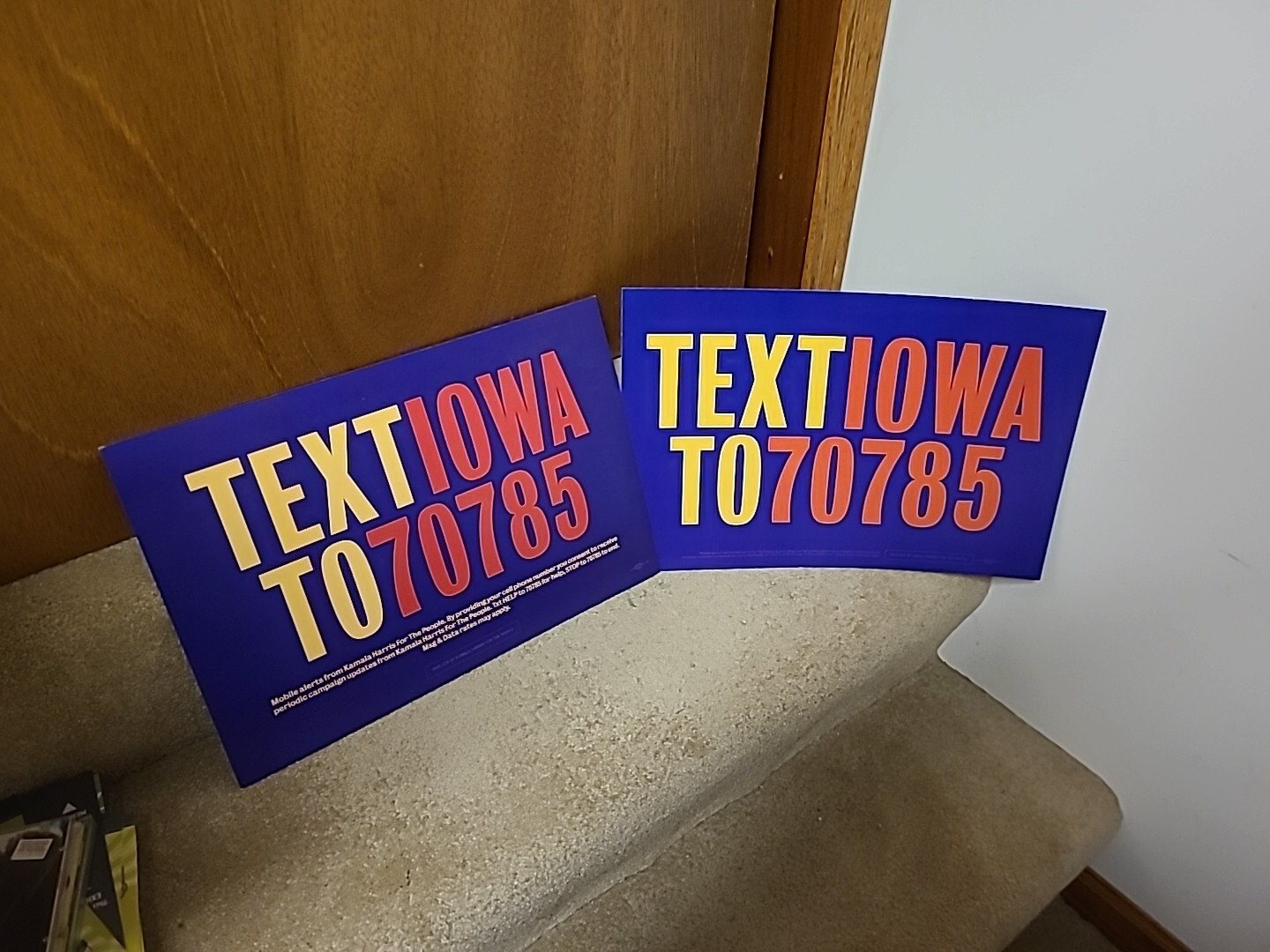 Kamala Harris Official Campaign Placard Lot Of 2 Rare 2019