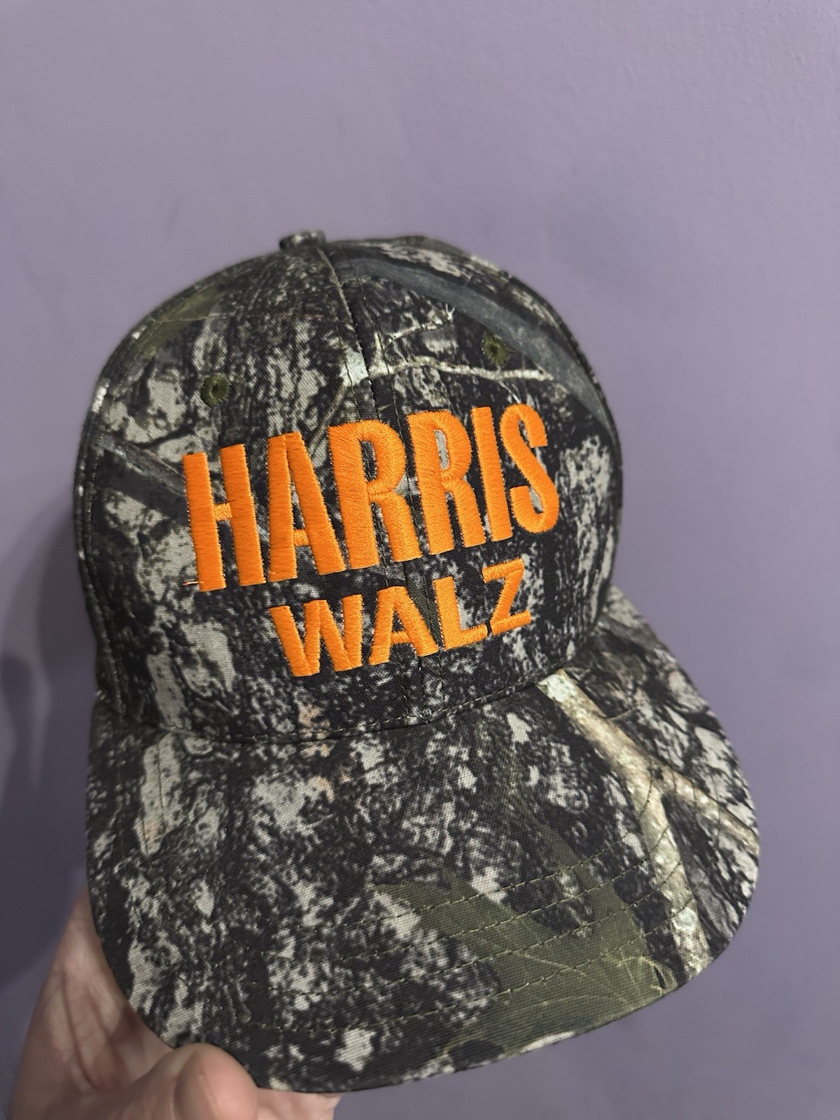 Unionwear Harris Walz Camo Adjustable Hat Union Made USA Political Campaign
