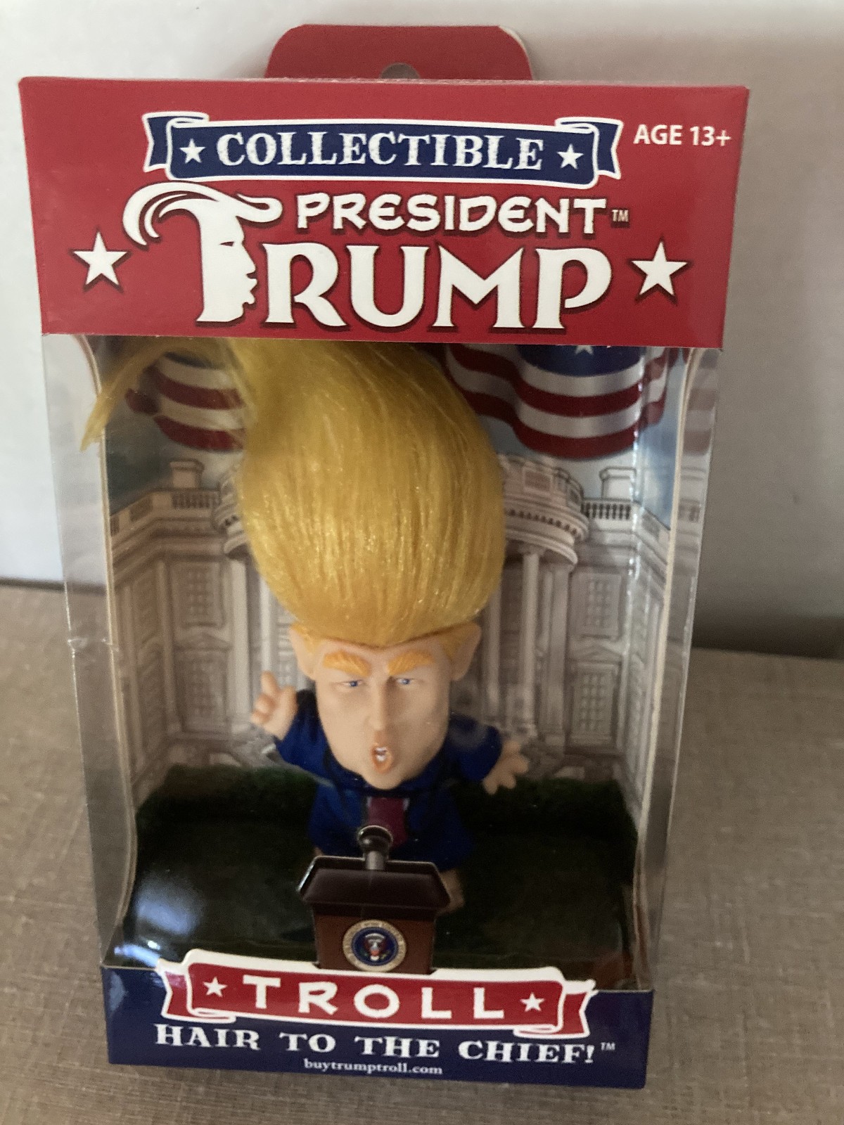 President Donald Trump Collectible Troll Doll – “Hair to The Chief” NIB 2017