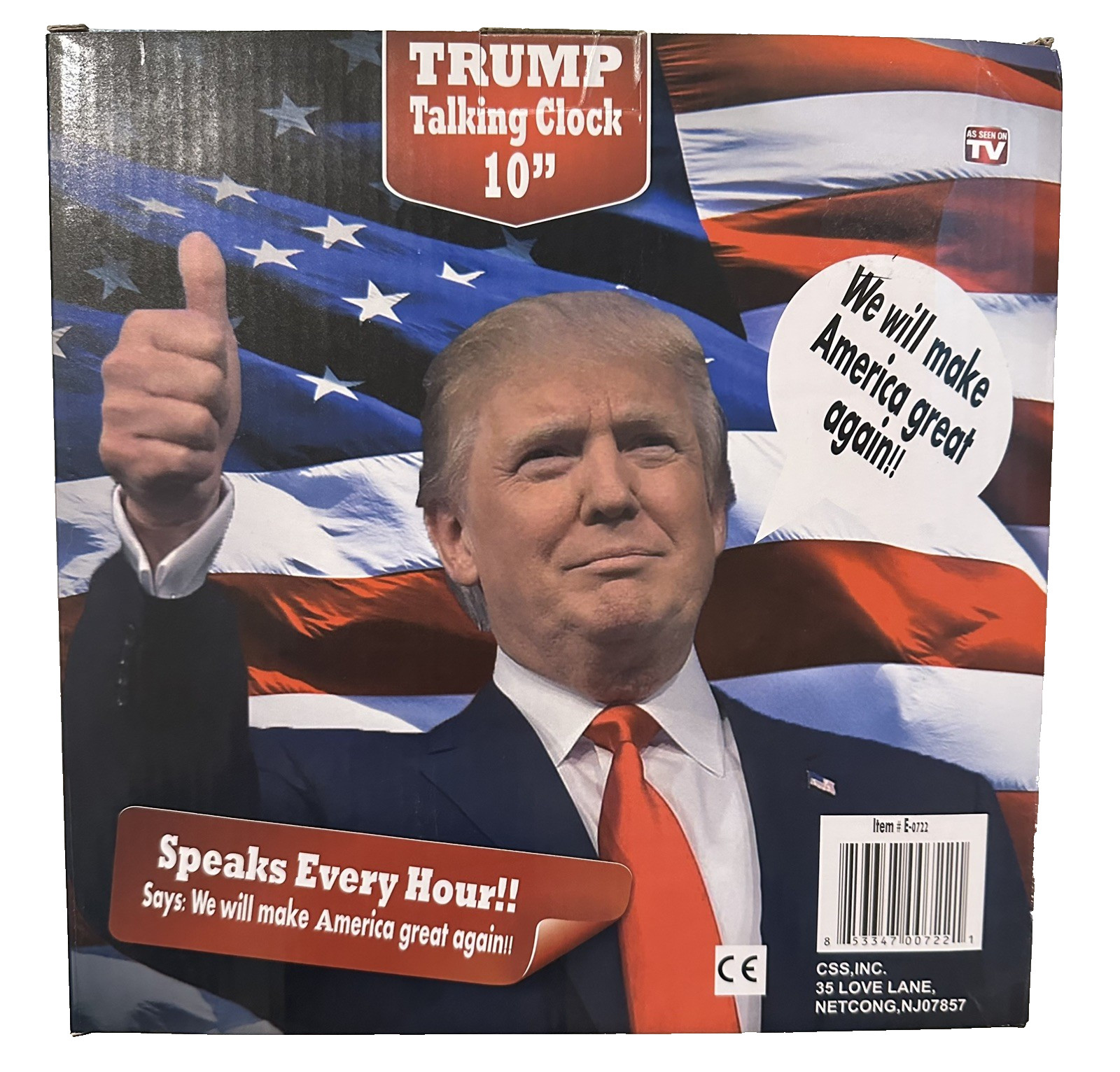 NEW President Donald Trump Talking Clock Let’s Make America Great Again!