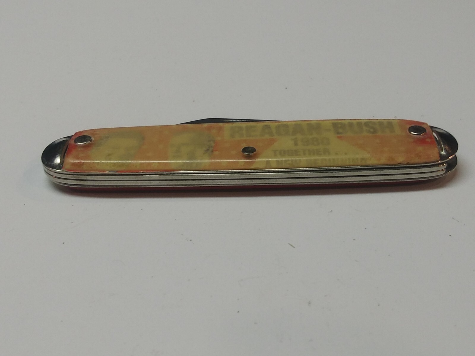Vintage Reagan – Bush 1980 Presidential Race Folding Pocket Knife Made in USA