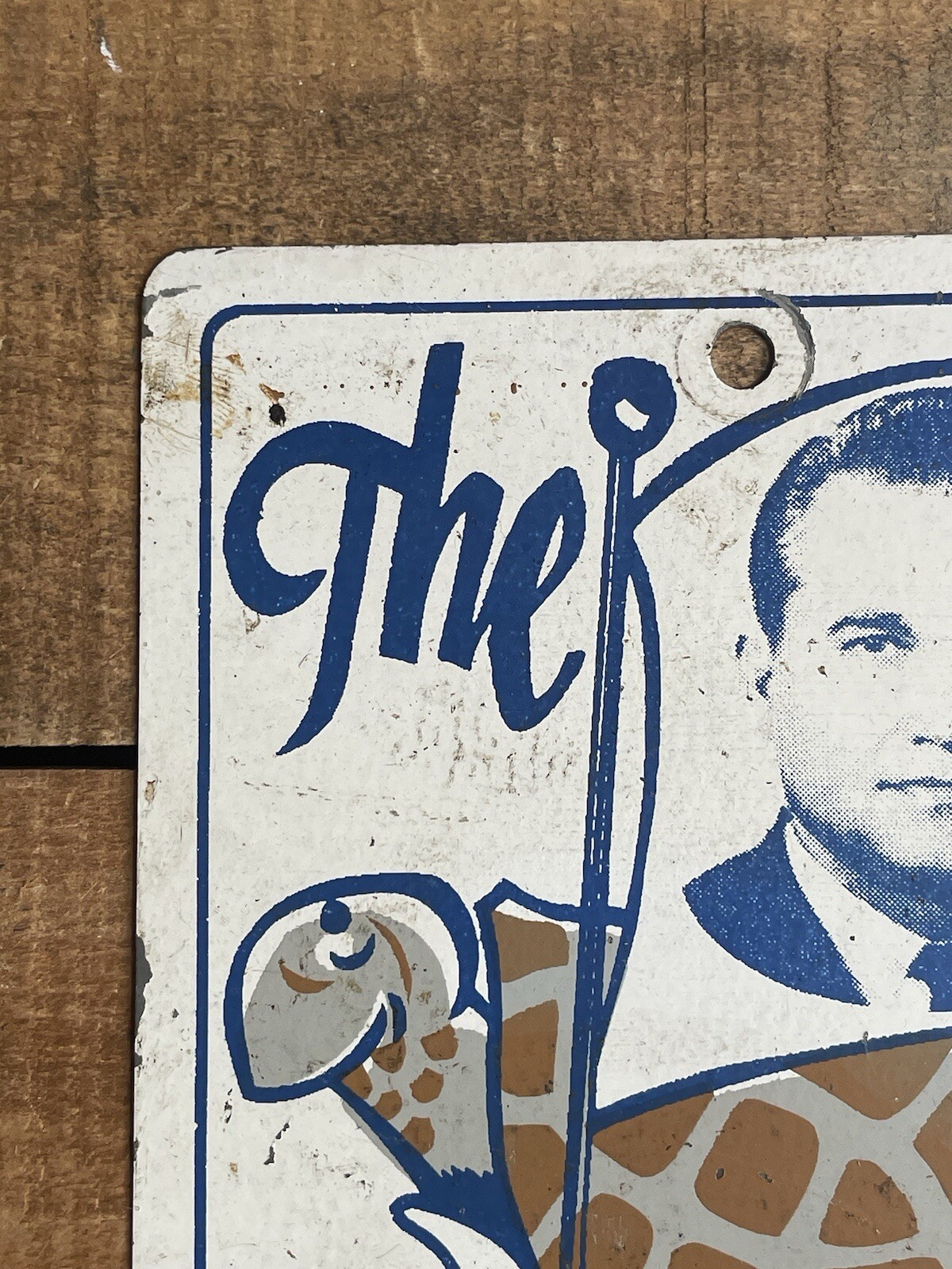 Vtg 1977 George Wallace Anti-Nixon Presidential Campaign Booster License Plate
