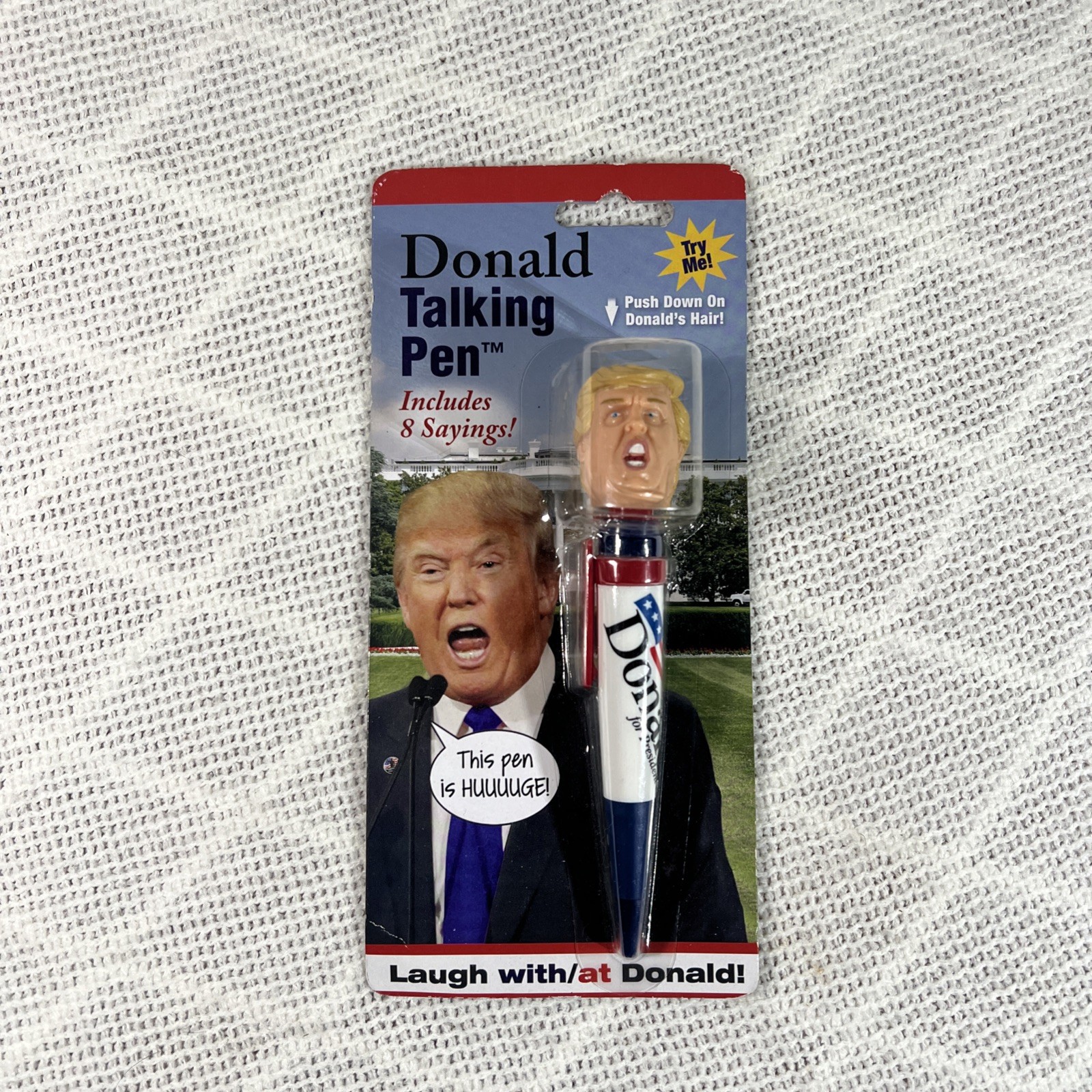 NEW Talking Donald Trump Pen – Collectible Edition – 8 Sayings in His Real Voice