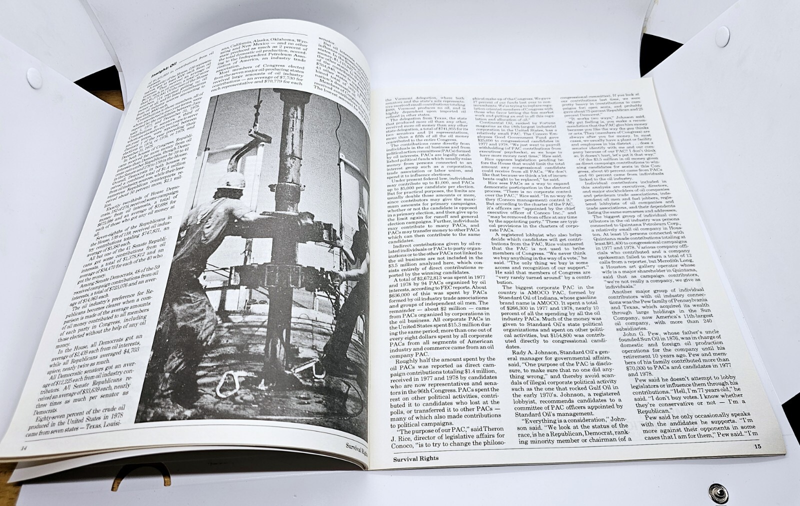 Vintage 1980 SURVIVAL RIGHTS Journal #7 Ted Kennedy OPEC Acid Rain Ralph Nader