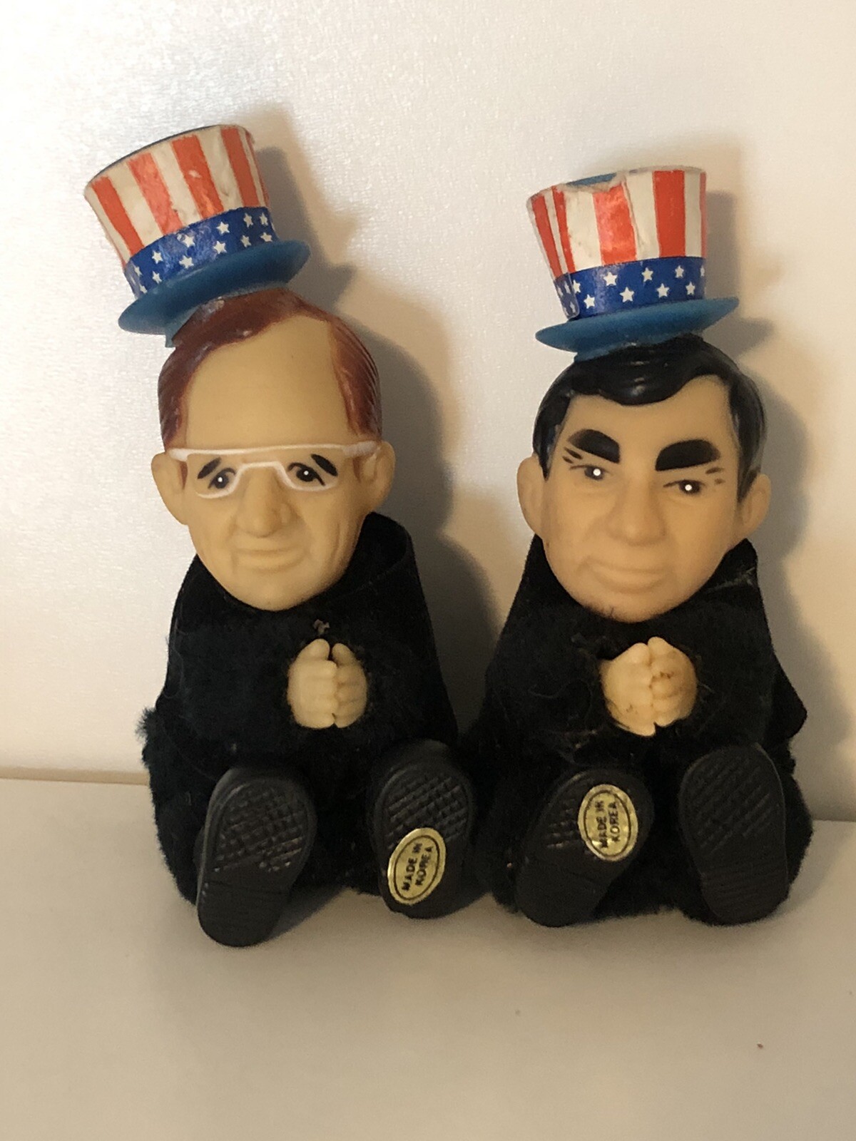 George Bush & Michael Dukakis 1988 Presidential Election Memorabilia Finger Toys
