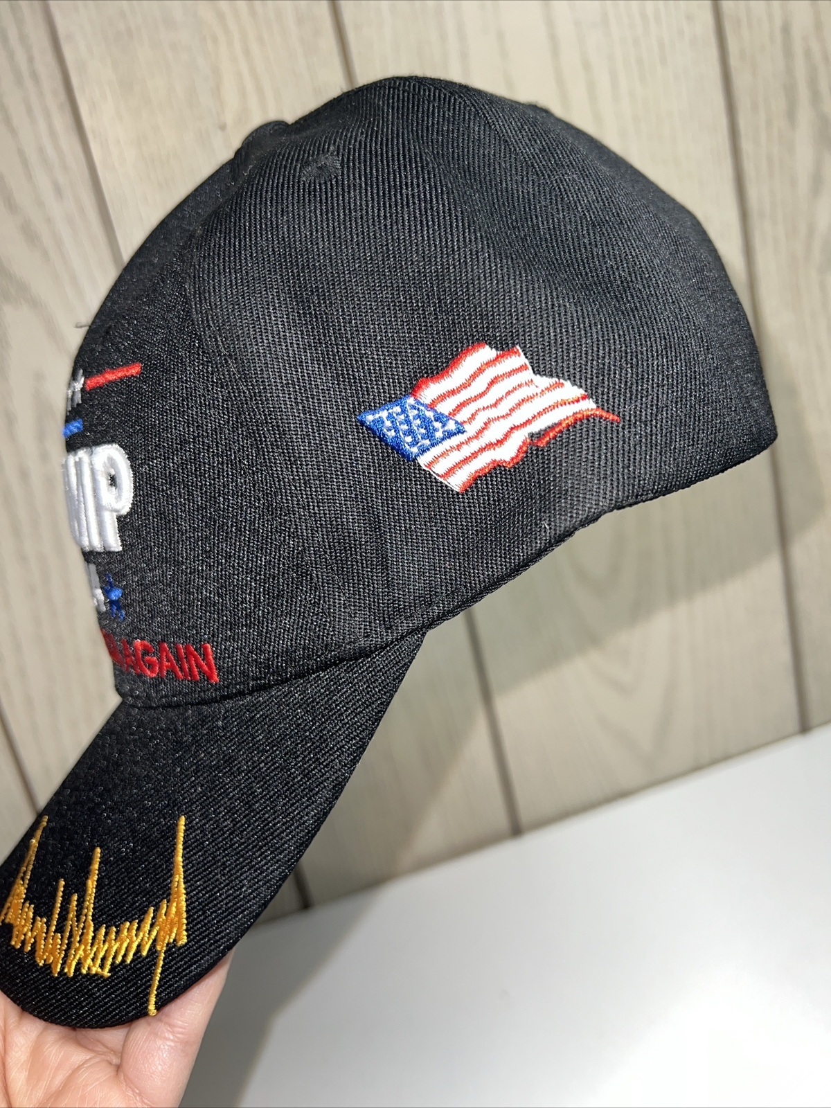 Trump 2024 Save America Again Hat Baseball Cap Black OSFM FAST SHIPPING!