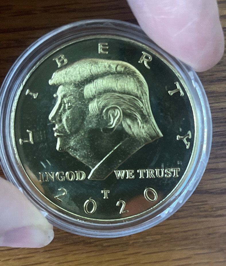 2024 Trump Take America Back 1 oz Memorabilia Coin BRASS Gold Plated