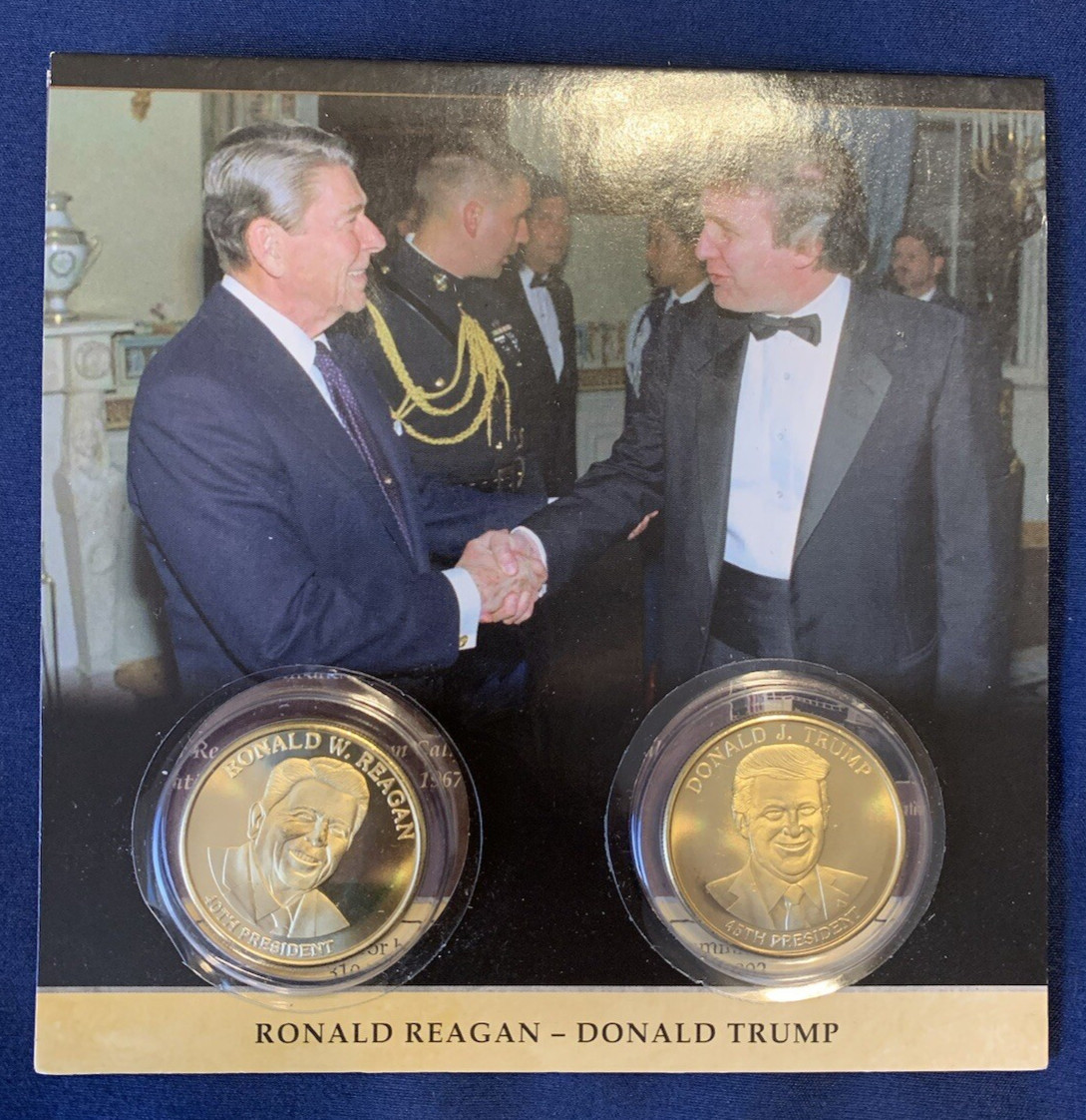 2020 DONALD TRUMP / RONALD REAGAN COIN SET RNC 2020 — LIMITED EDITION RARE!