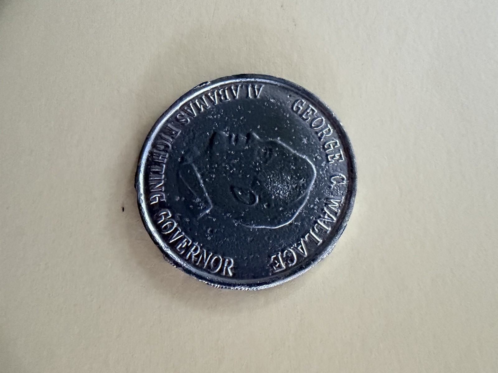 George Wallace 1982 Campaign Commemorative Coins, Certificate, Newspaper Clippi…