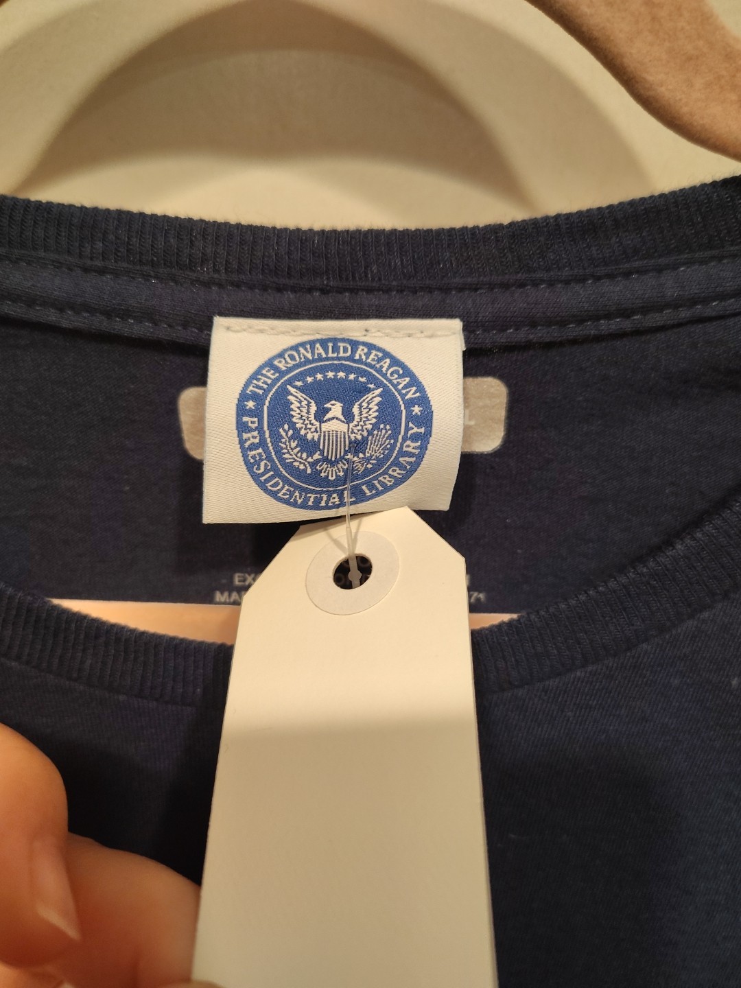 Ronald Reagan Presidential Library NWT Reagan Bush 1984 Election Tee Sz S Retro
