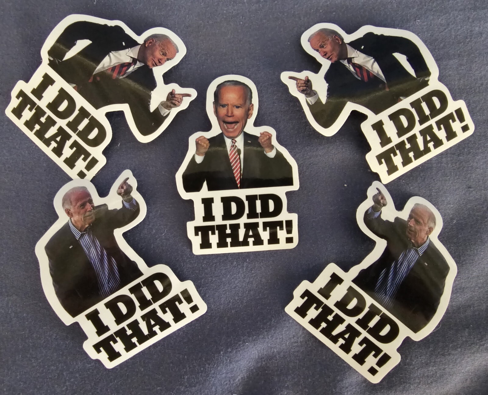 5 PCS Joe Biden “I DID That” Sticker Decal, Joe Biden Funny Sticker US