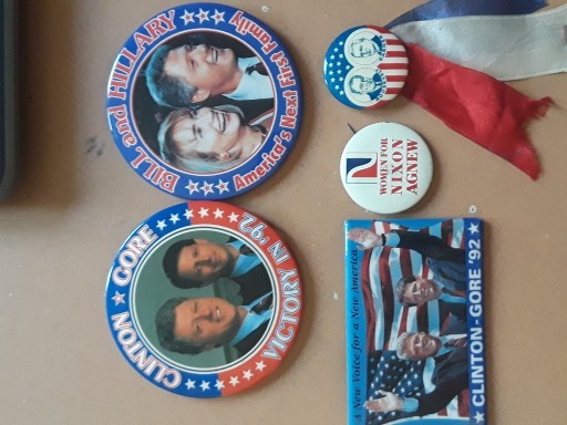 vintage presidential election pins
