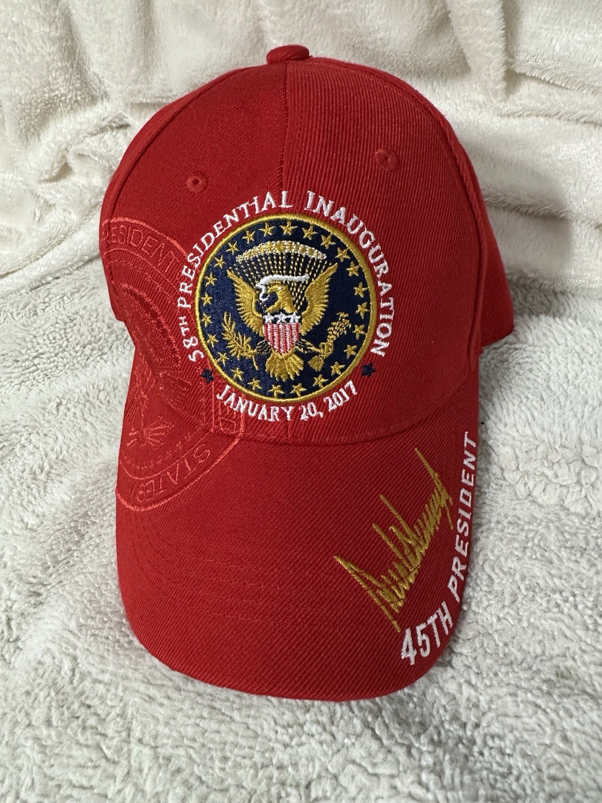 Donald Trump 58th Presidential Inauguration January 20 2017 Ball Cap Adjustable