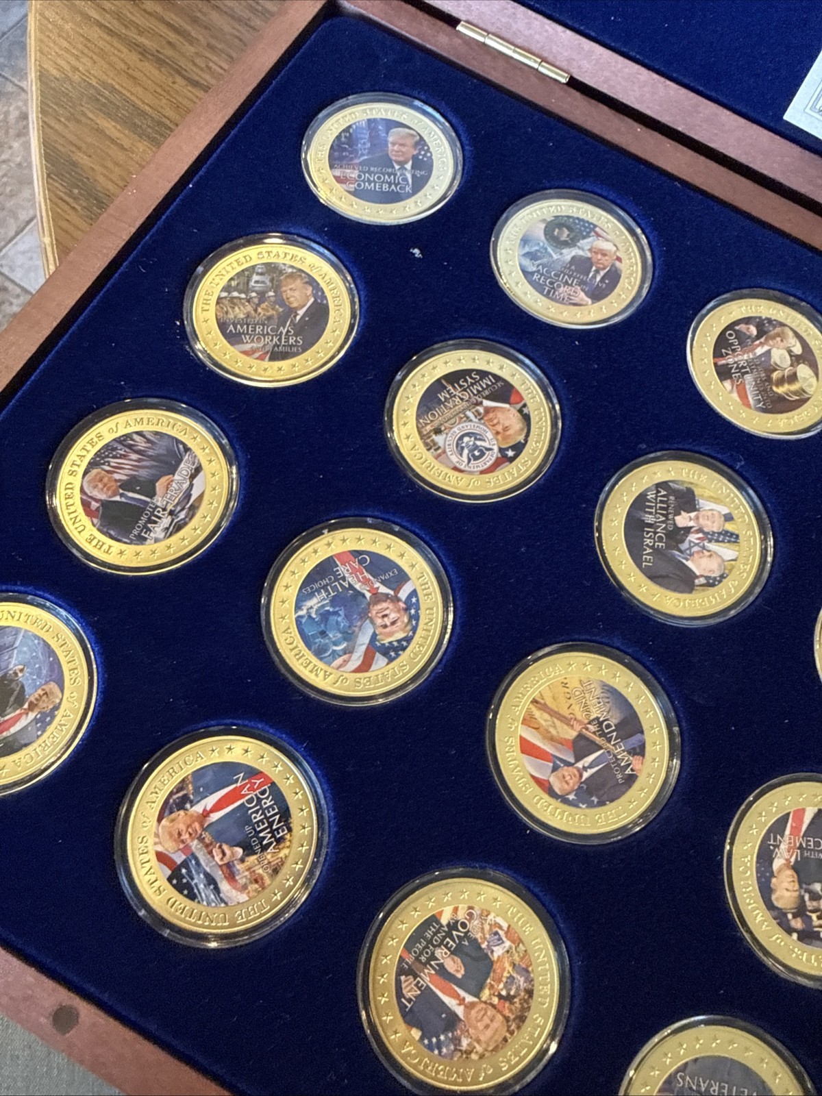American Mint 2021 The MAGA Donald Trump 24-Piece Coin Collection Set