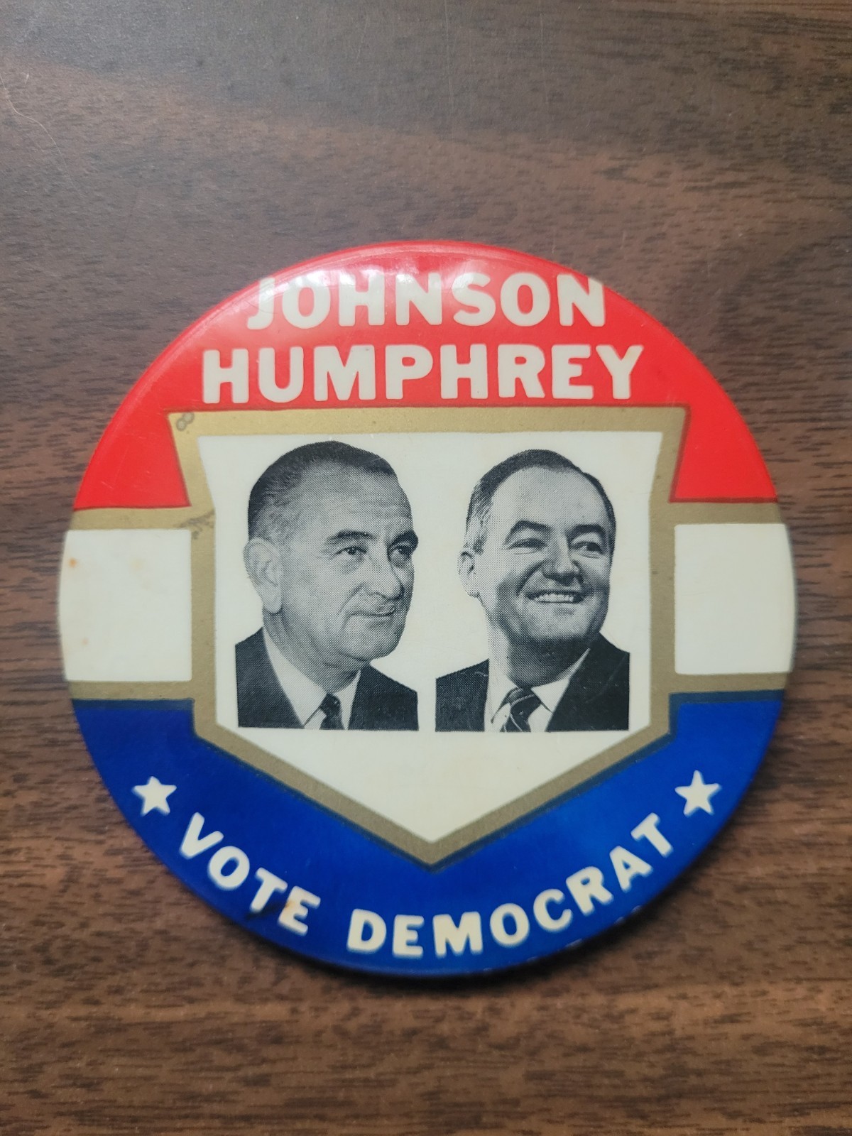 Johnson Humphrey Campaign Button 60’s