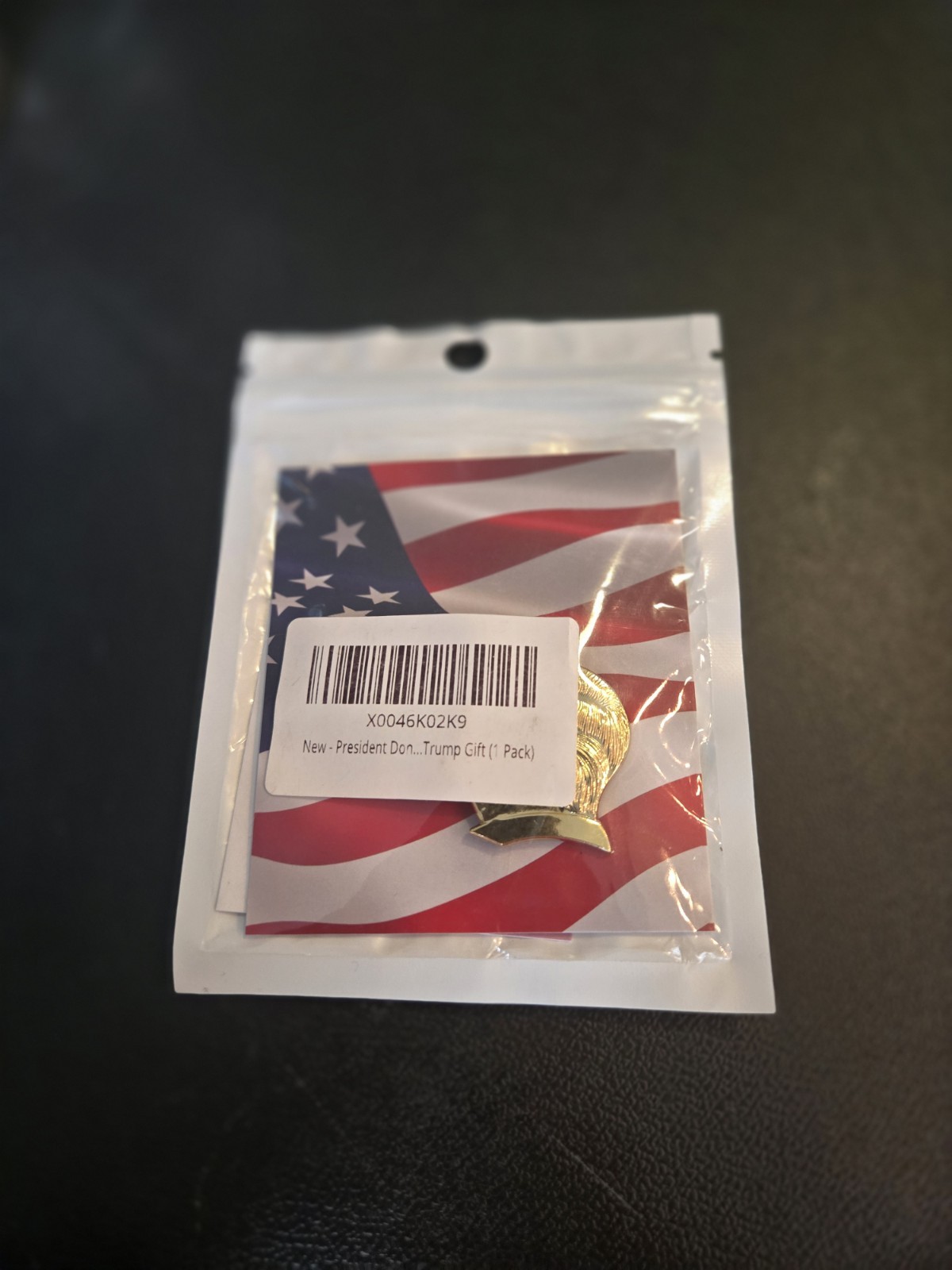 President Donald Trump Pin, Gold Plated Lapel Pins, 1.2″ X 1.2″, 1 Pack