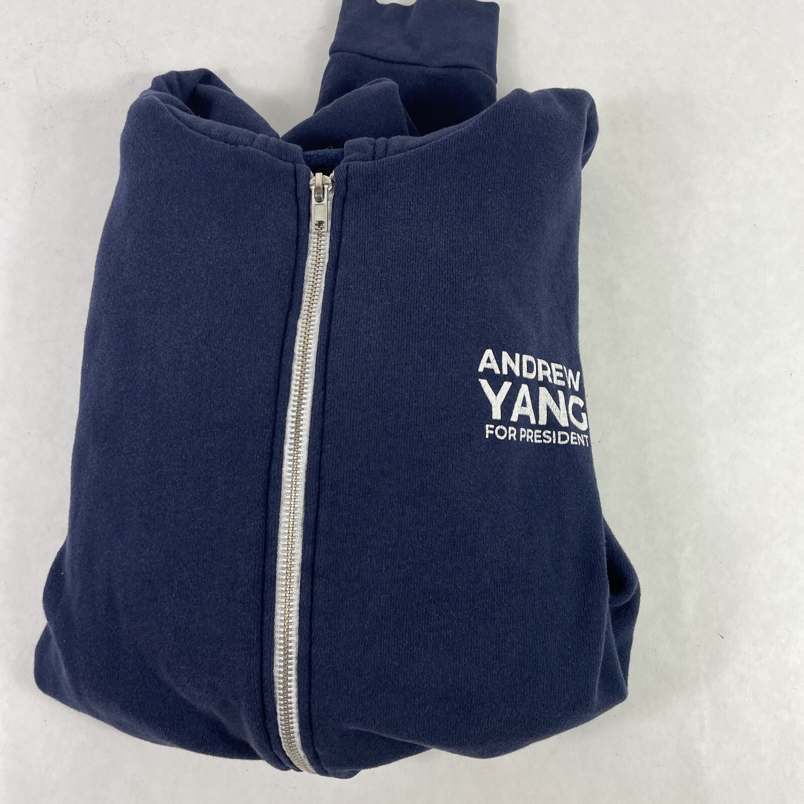 Andrew Yang For President Blue 2020 Hoodie Zip Sweatshirt XL Royal Apparel USA