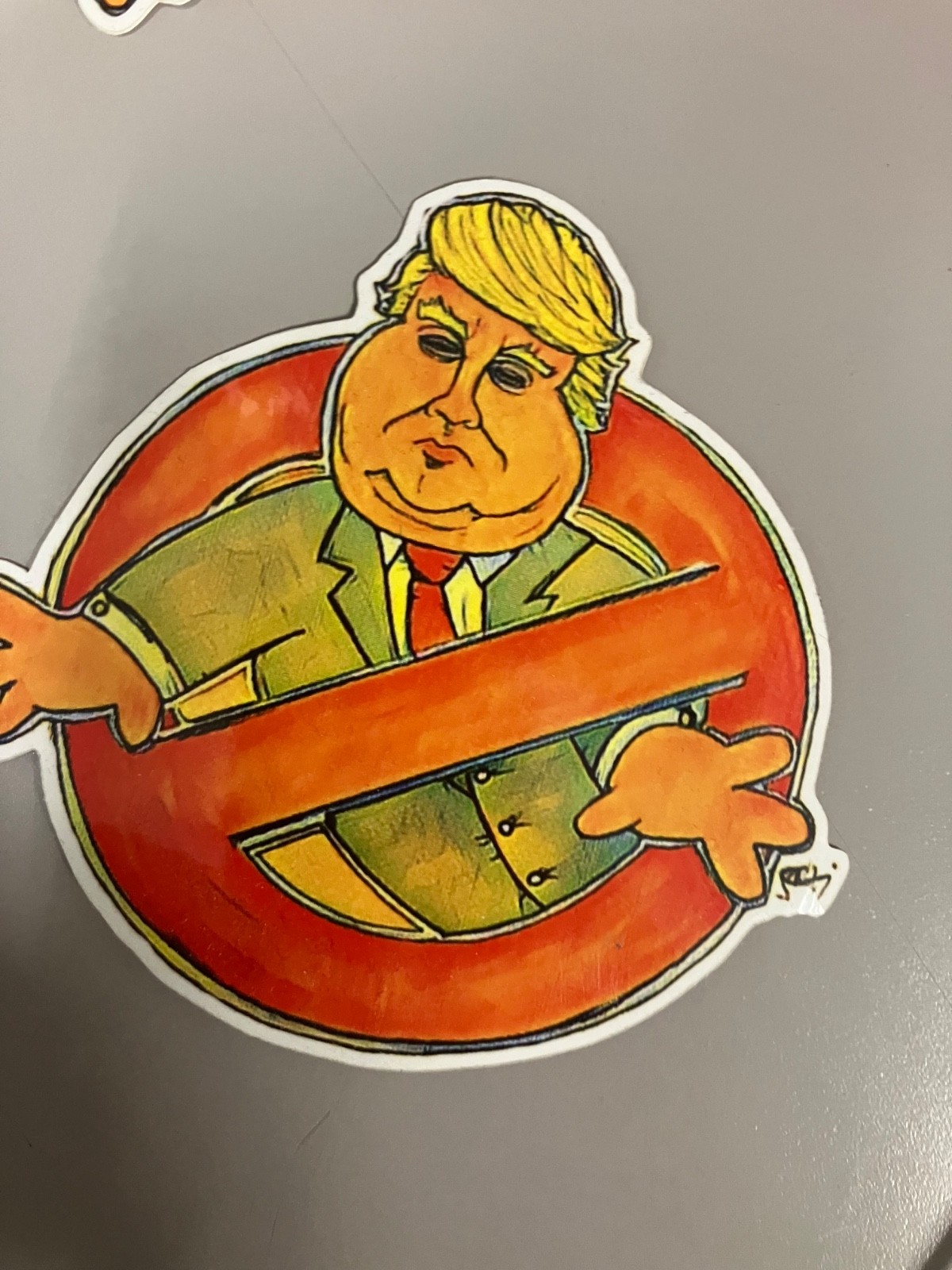 Anti Donald Trump Stickers Ghostbusters homage glossy 5x 4.5 “