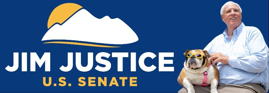 Jim Justice for Senate 2024 Sticker West Virginia Political Republican 8″ x 2.8″
