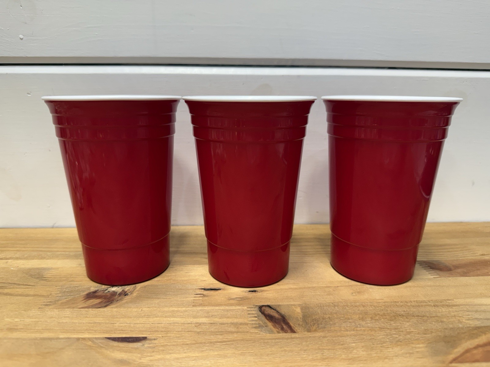 3 Trump Pence Red Cups 2020 Hard Plastic Make America Great Again Presidential