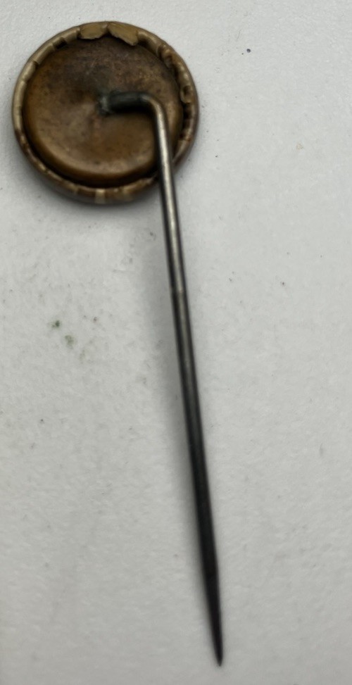 Antique Pin President Political Stickpin Hat Pin Lapel Button Long 1/2” Unknown