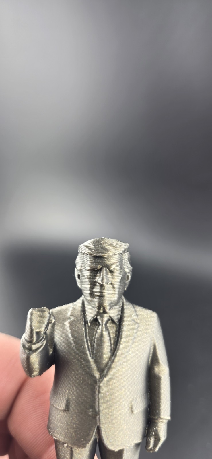 2 Tiny TRUMP Statues 3D PRINTED Pocket President 45 47 Donald Trump Novelty FUN