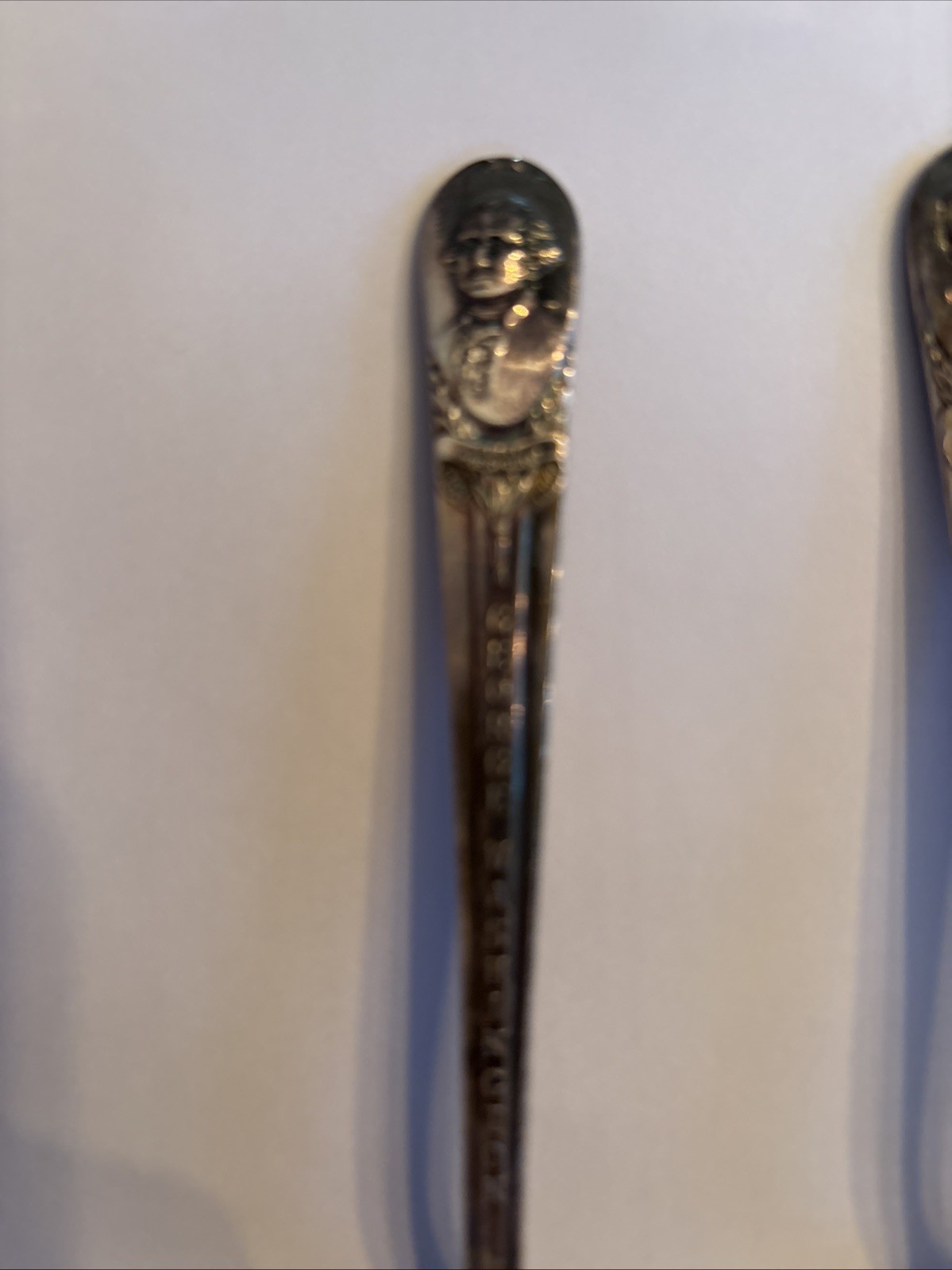 Vintage Presidential Spoon Trio – Washington, Adams, Jefferson – Silverplate Lot