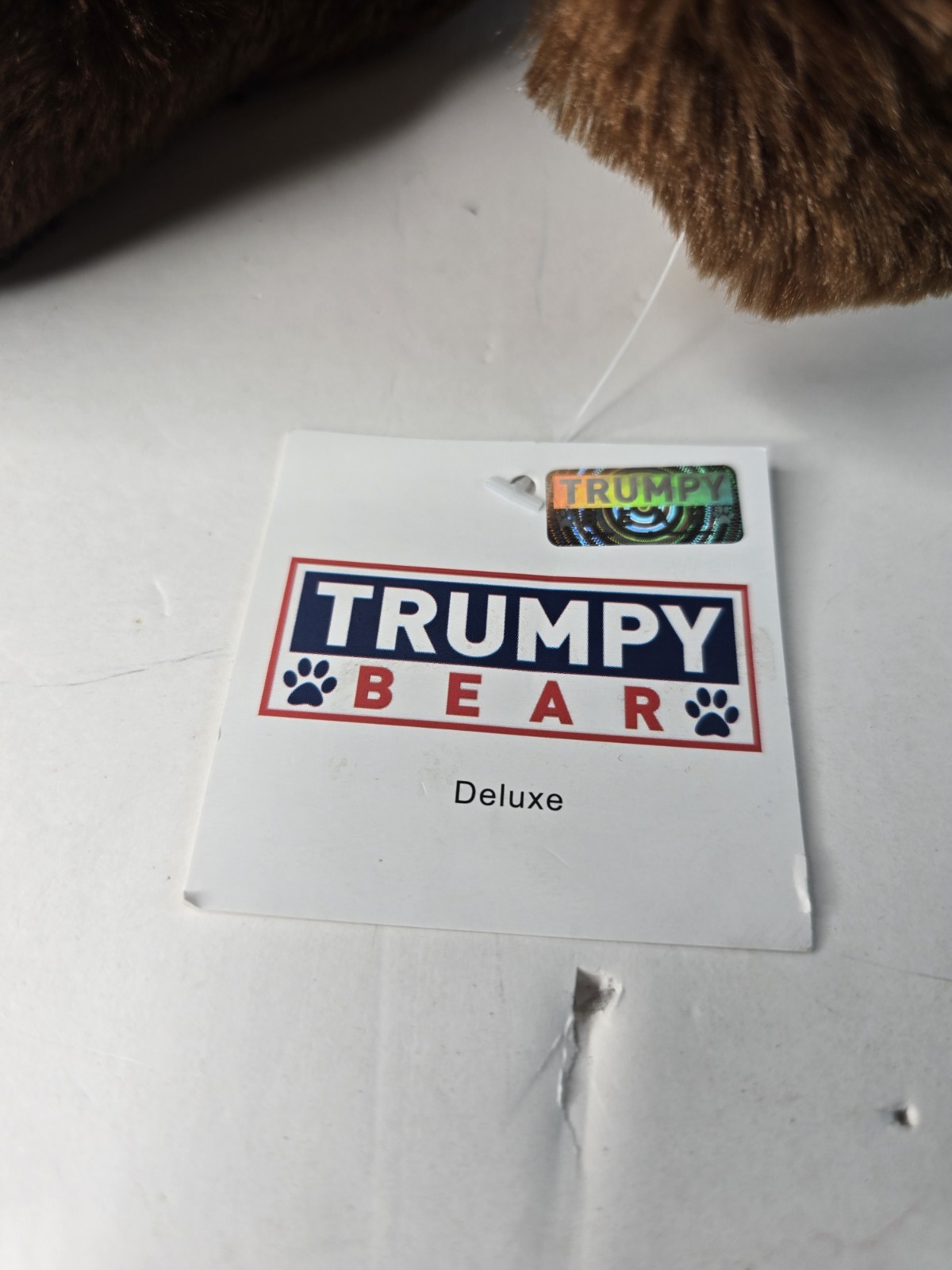 Donald Trump Trumpy Teddy Bear Original Authentic Deluxe 22″ Plush Flag Pouch