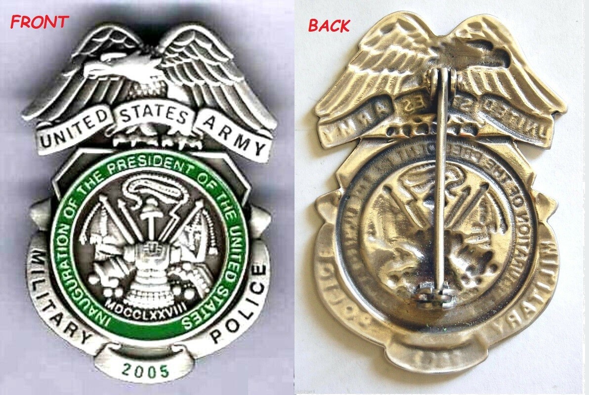 PRESIDENT GW BUSH 2005 INAUGURATION US MILITARY SERVICES COMMEMORATE MEDAL 1″ +