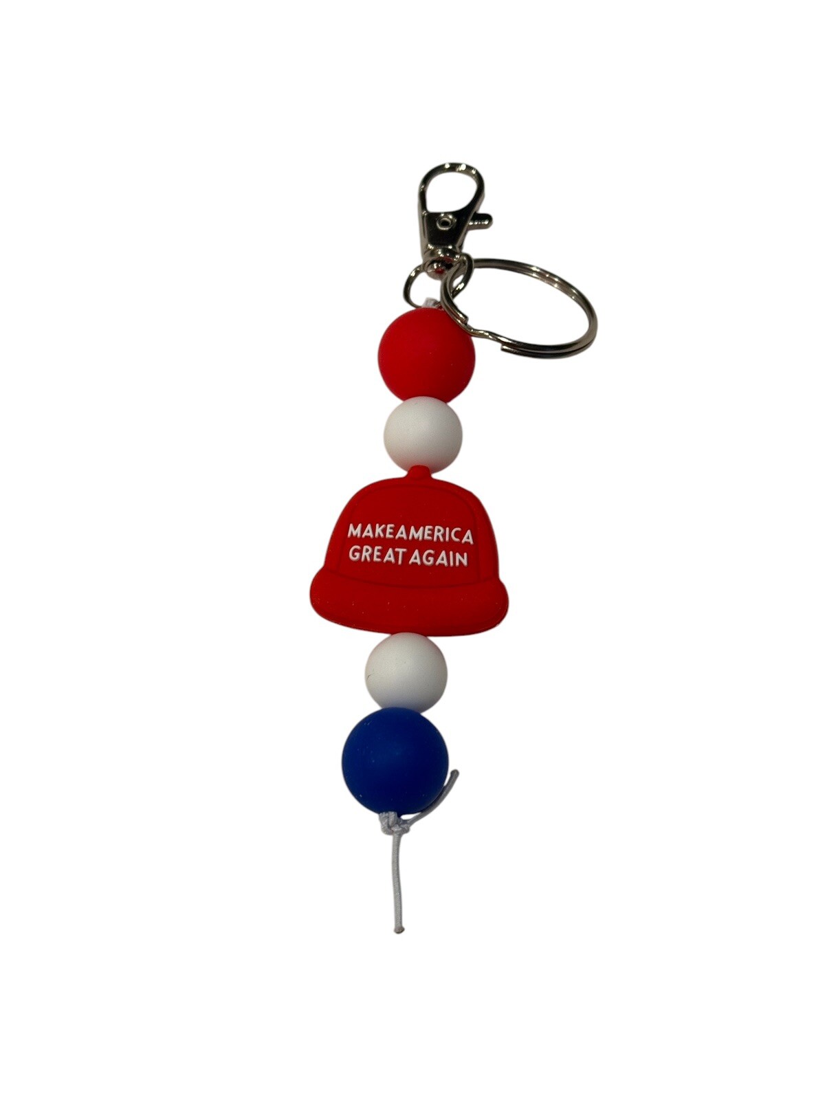 Handmade MAGA Hat Keychain