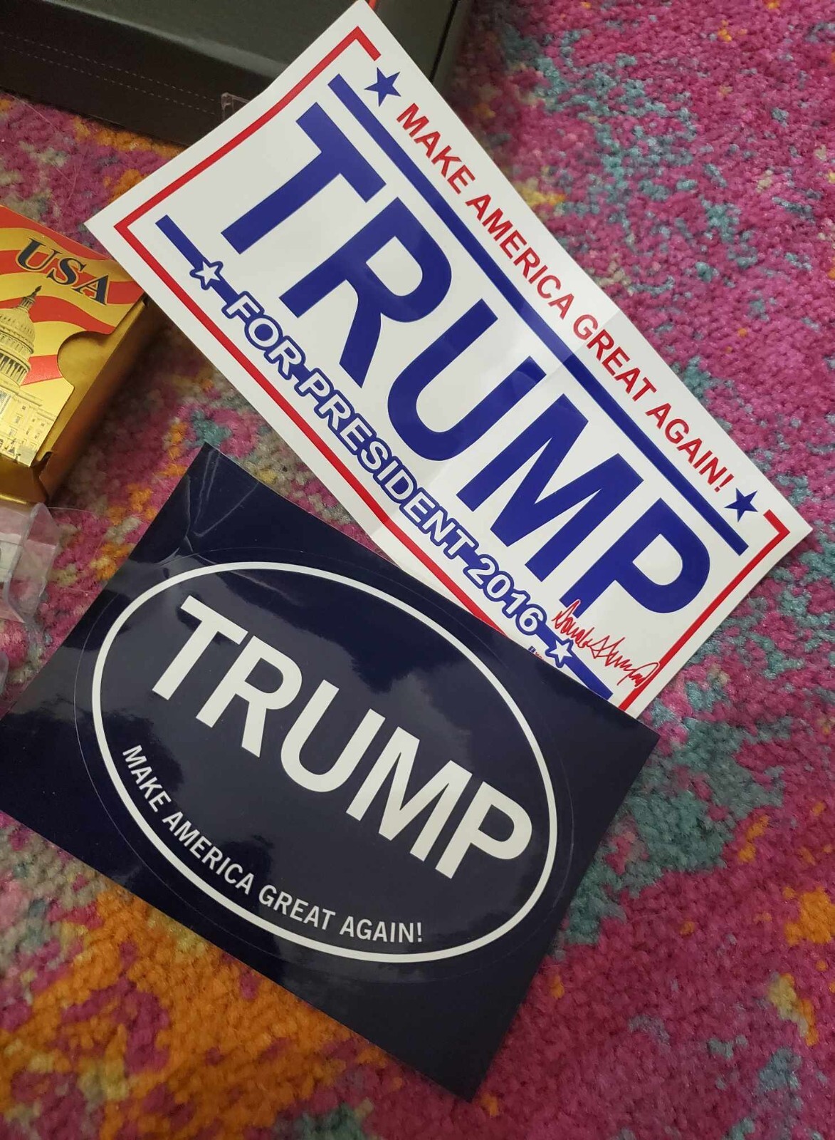 RARE 14PC TRUMP 2016-NOW LOT, SIGNED EASTER EGG WHITEHOUSE PENS CARDS PIN +MORE