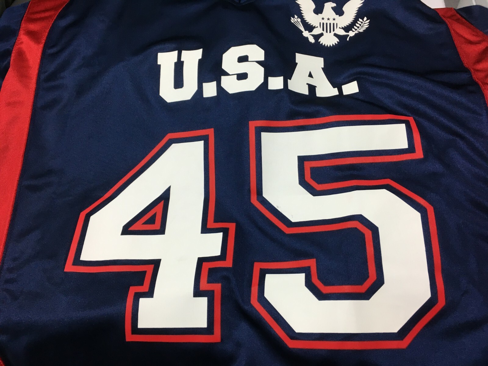 MARCO RUBIO 45 Navy Blue Election 2016 Florida Senator GOP Football Jersey L