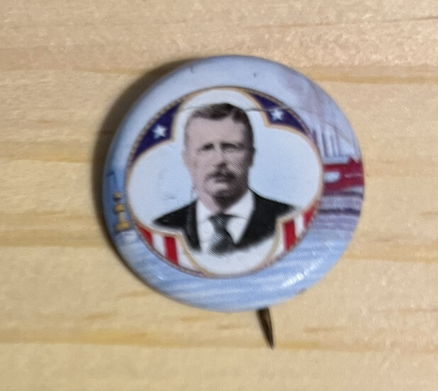 Vintage FDR Roosevelt Reproduction 1972 BUTTON Pin 1940 Presidential Campaign