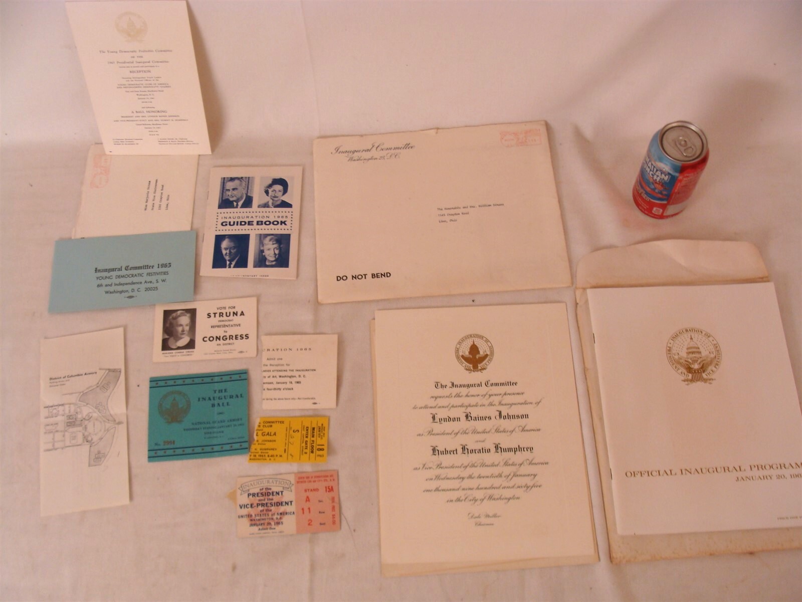 1965 LBJ Democratic Inaugural Committee Ephemra Archive