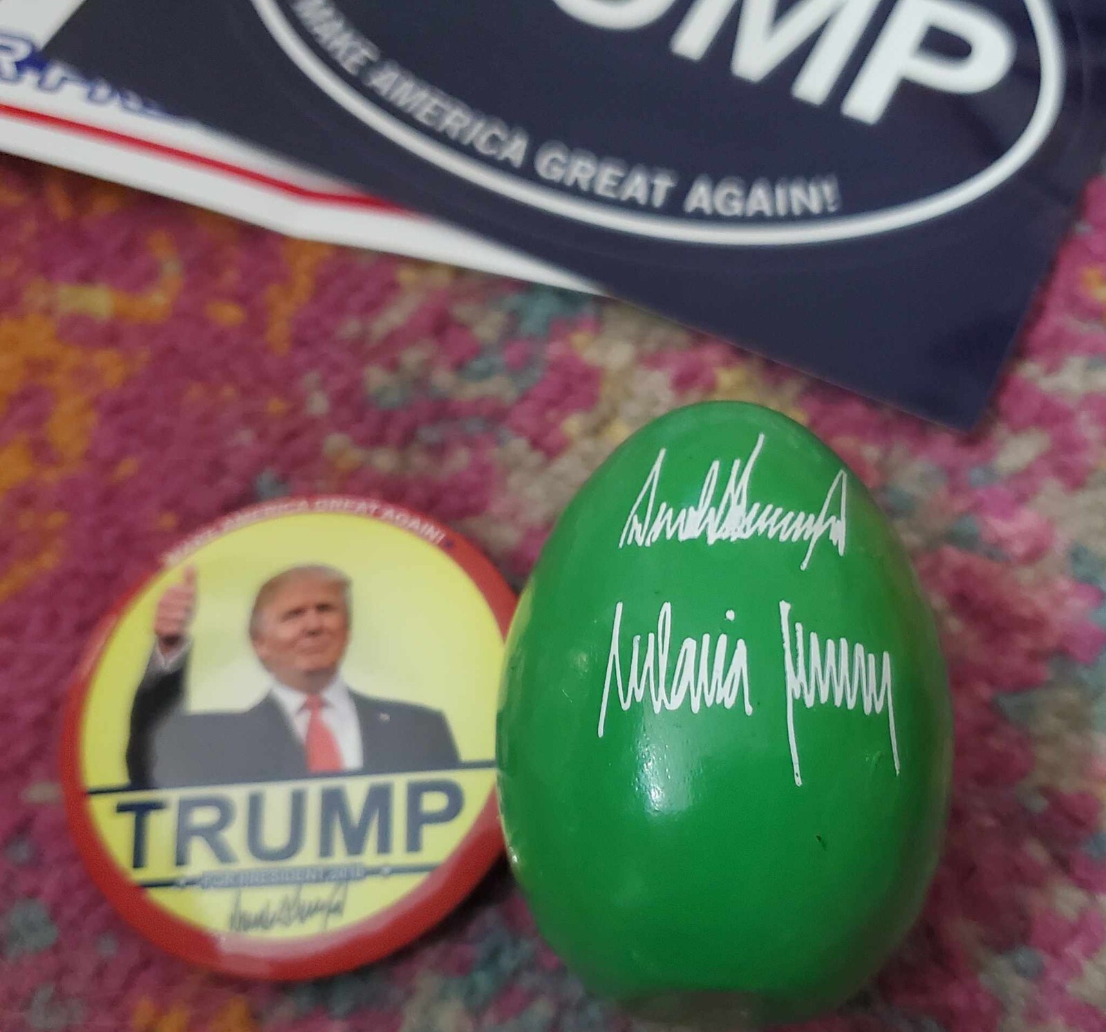 RARE 14PC TRUMP 2016-NOW LOT, SIGNED EASTER EGG WHITEHOUSE PENS CARDS PIN +MORE