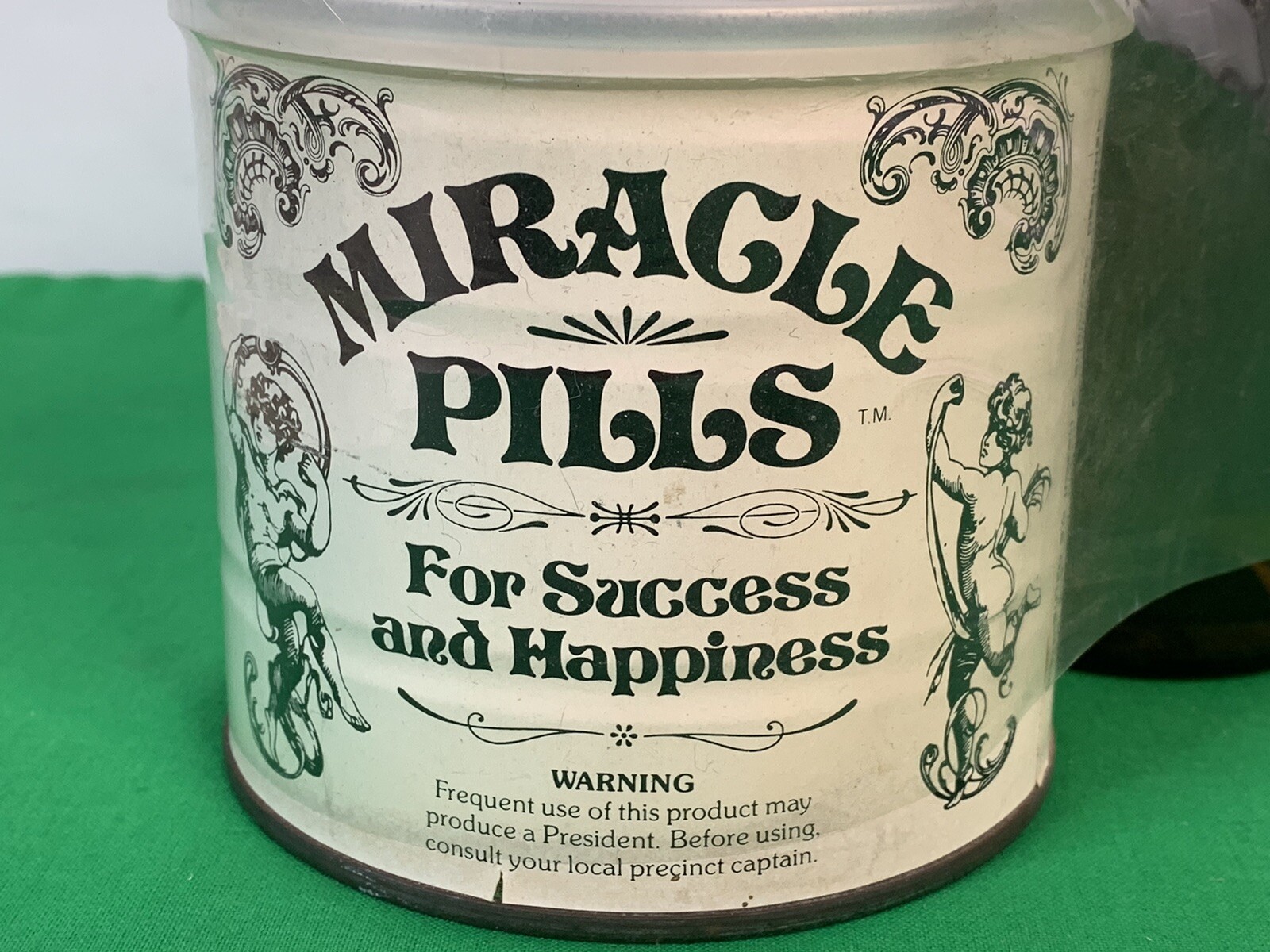 Jimmy Carter Little Miracle Pills Poster &+ Can of Pills + T-Shirt, Collectibles